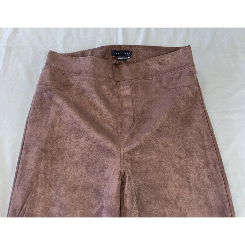 Sanctuary Sueded Pull On Skinny Legging Pants. Brown, Women's Size S. NWOT! - Picture 6 of 9